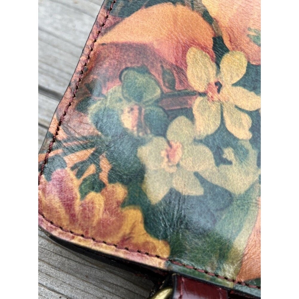Patricia Nash Rienzo Floral Leather Satchel Shoulder Bag Multicolor - Picture 7 of 16
